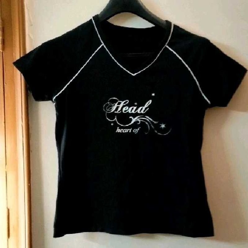 Black V-Neck drifit tshirt