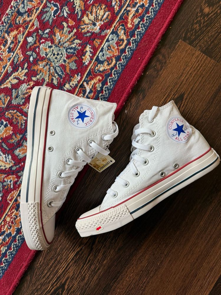 Classic White Converse High Tops
