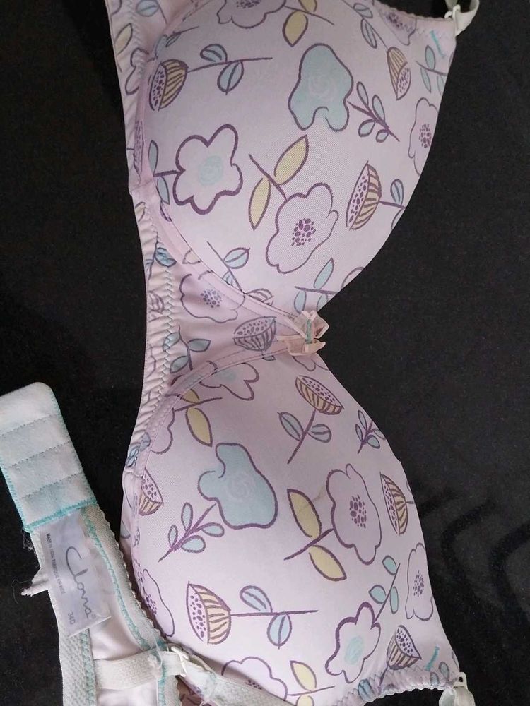 Cute Floral Print Bra