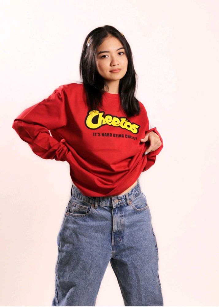 Bonkers - Red Cheetos Long Sleeve Top