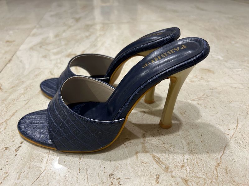 Denim Blue Pencil Heels