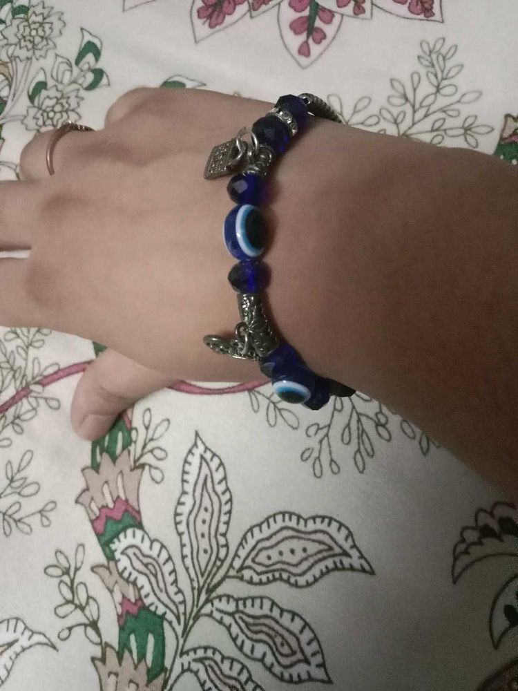 Blue Evil Eye Charm Bracelet