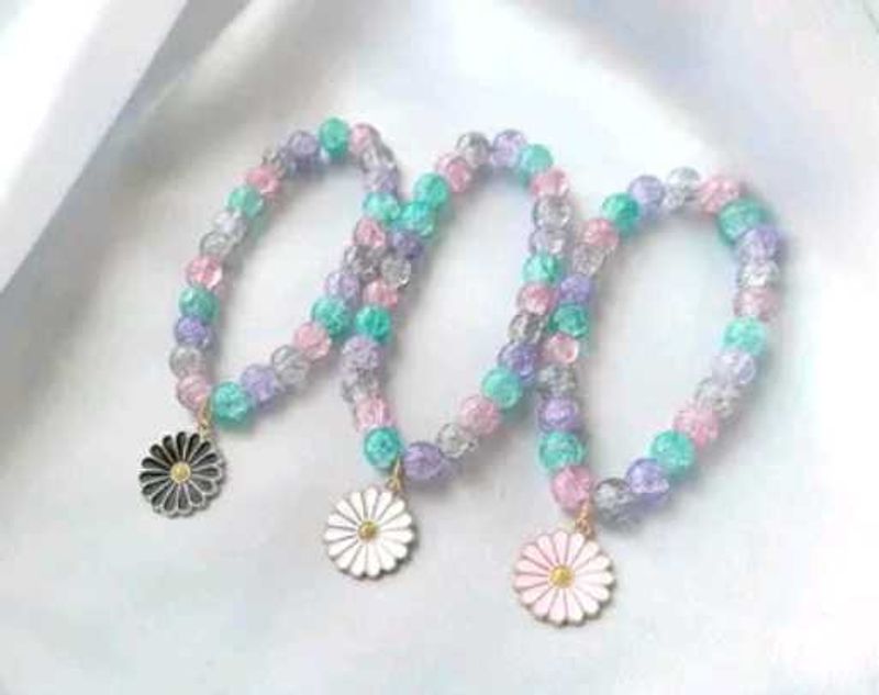 Daisy Charm Bracelets (Set Of 3)