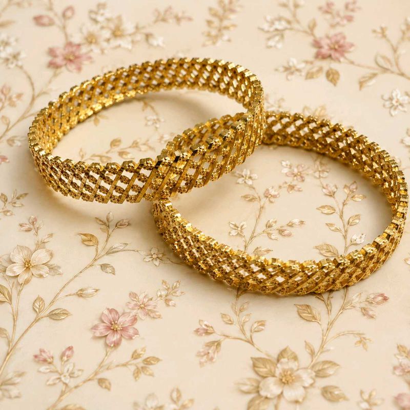 Elegant Gold-Tone Bangles