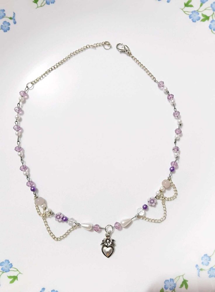 Royal Purple Vintage Necklace 🦄🥀
