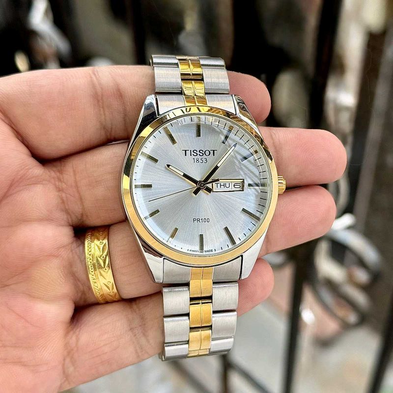 Tissot PR100 Two-Tone Watch