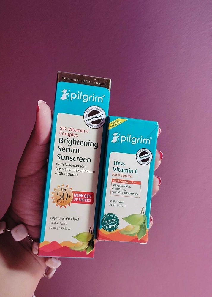 Pilgrim Vitamin C Sunscreen &amp; Face Serum