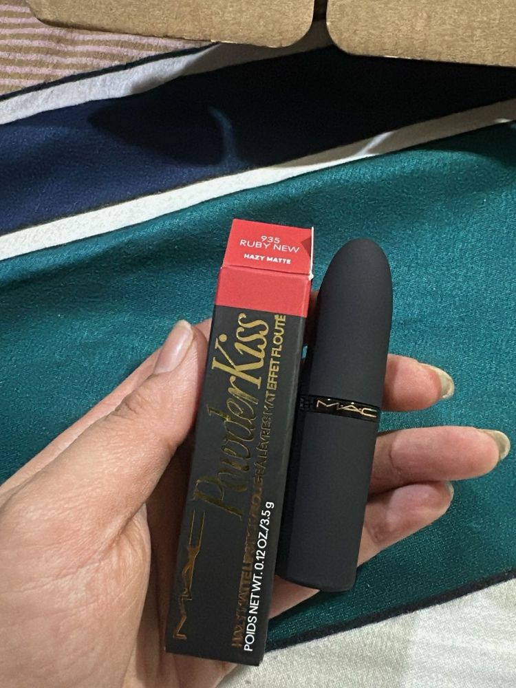 MAC Powder Kiss Lipstick - Ruby New