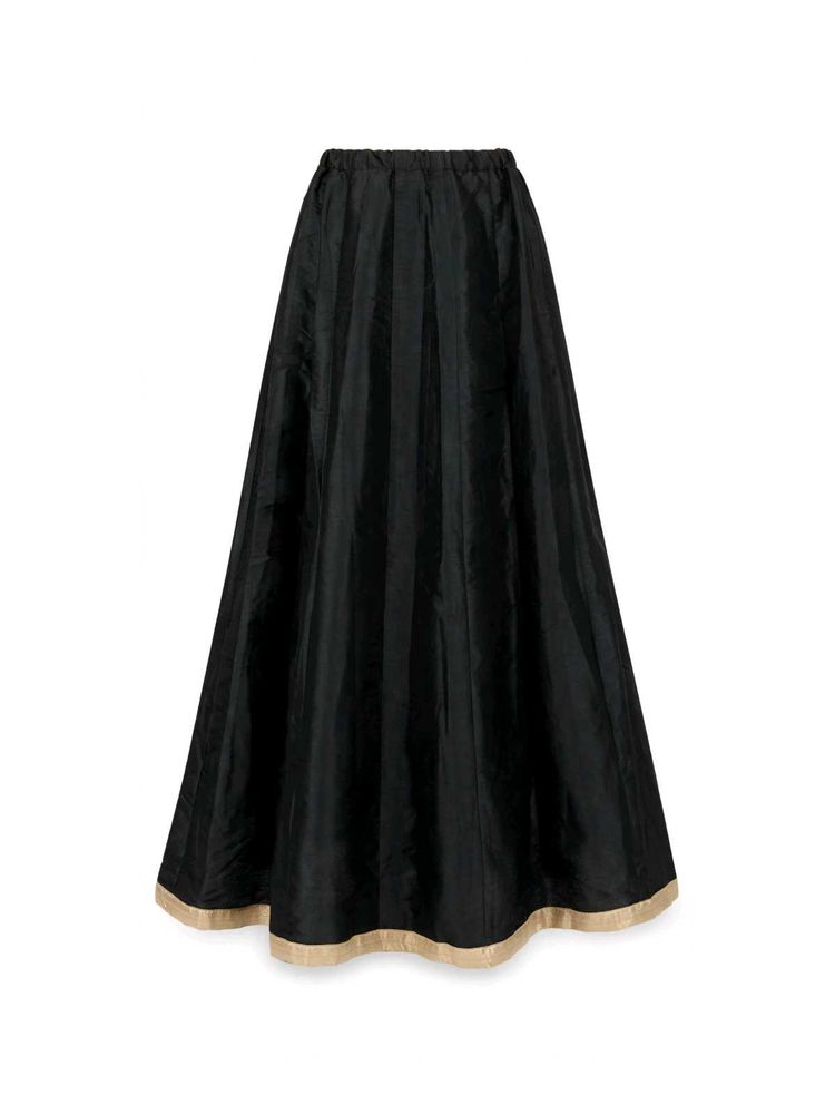 Elegant Black Ethnic Skirt