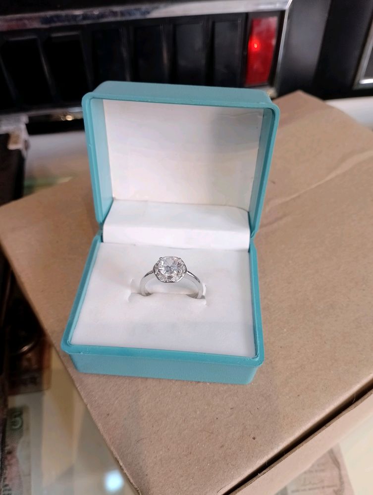 Diamond Ring Pure Silver 925