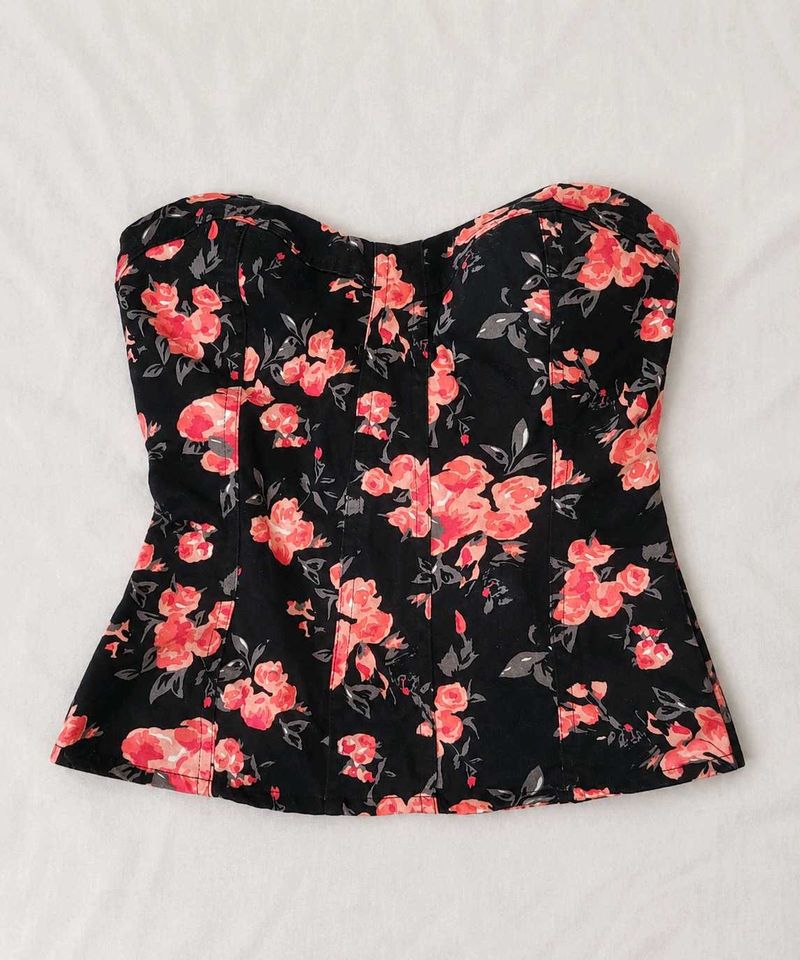 Floral Corset Padded Top
