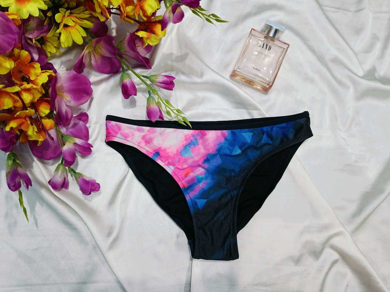 🇳🇿💫🎀Vibrant Geometric Print Bikini Bottom