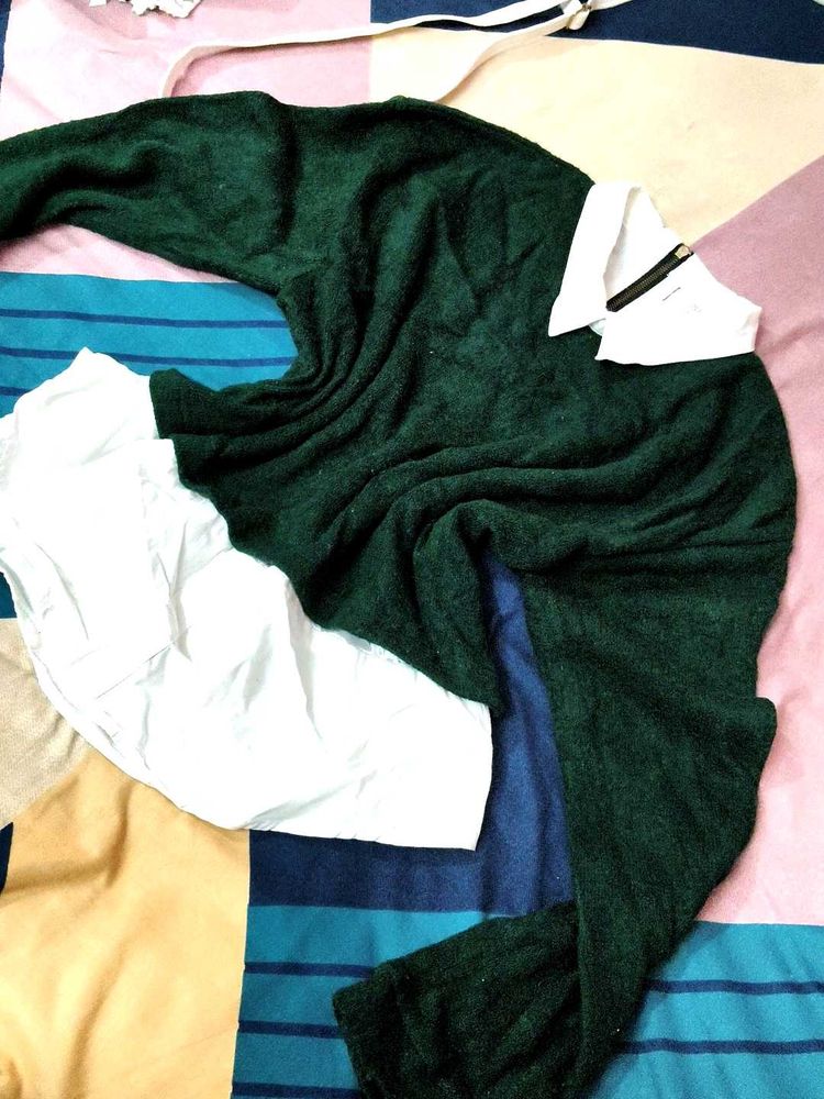 Dark Green Knit Sweater