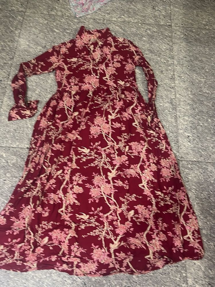 Chic Floral Print Maxi Dress