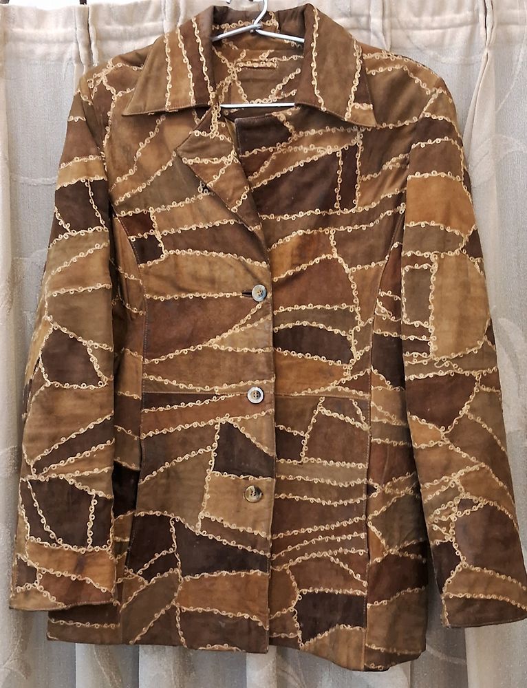 Vintage Suede Patchwork Jacket
