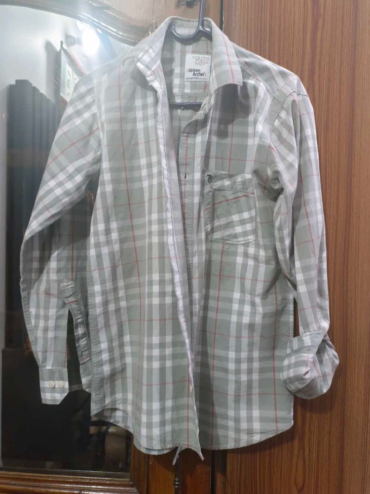 Men's Plaid Long Sleeve Shirt