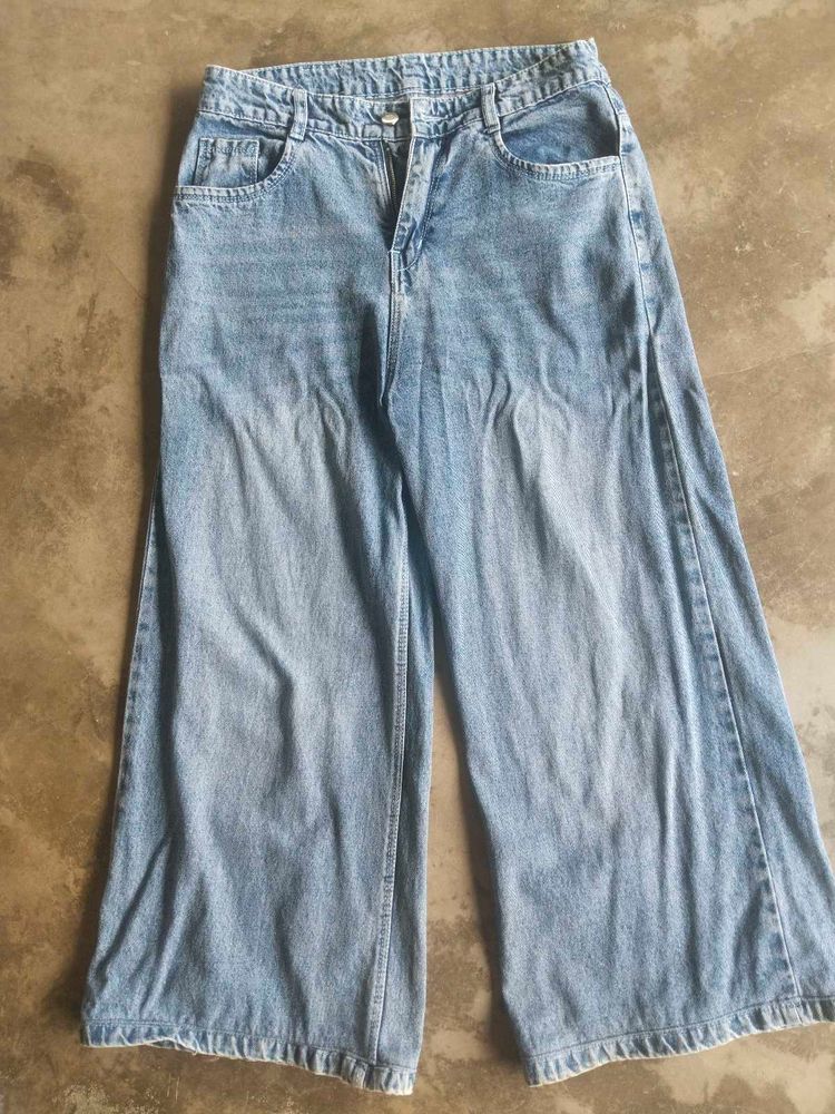 light blue faded jean