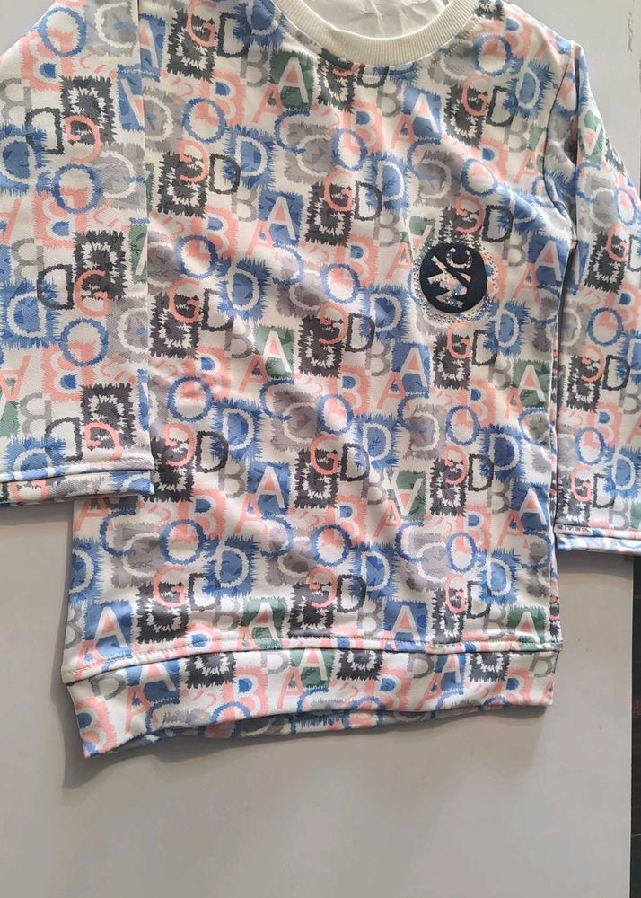 Cute Alphabet Print Top