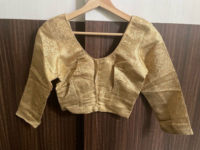 Elegant Brocade Blouse
