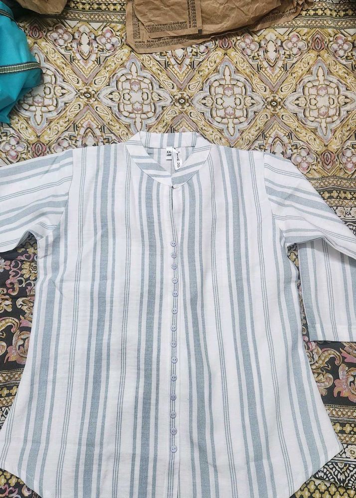 Striped Cotton Kurta/top