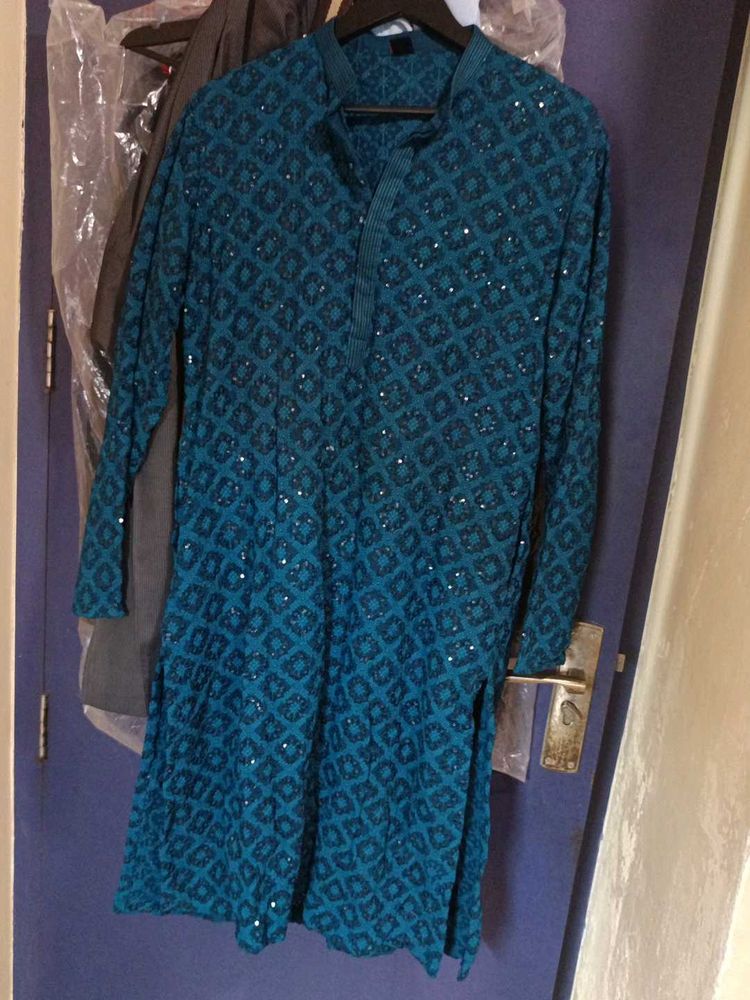 manyavar Sequined custom kurta
