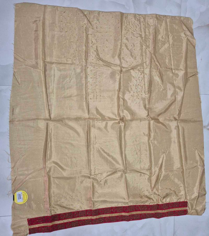 Elegant Beige Saree with Embellishments