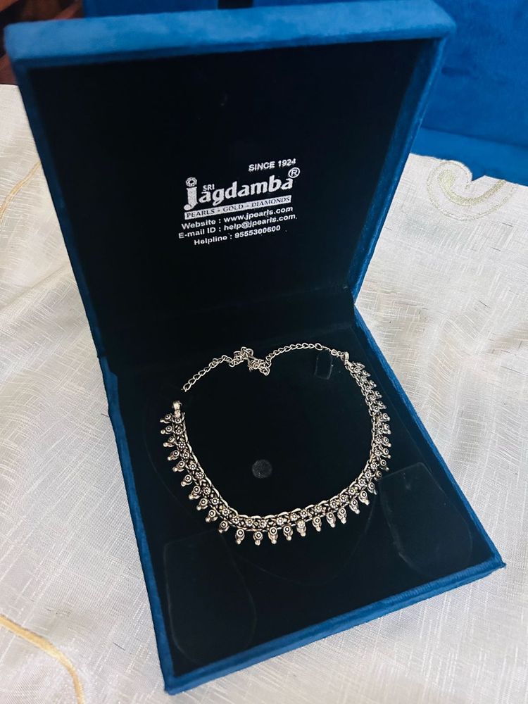 Oxidized Silver Necklace two pieces