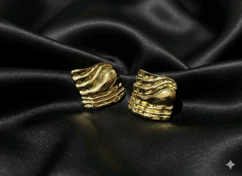 Gold Statement Earrings