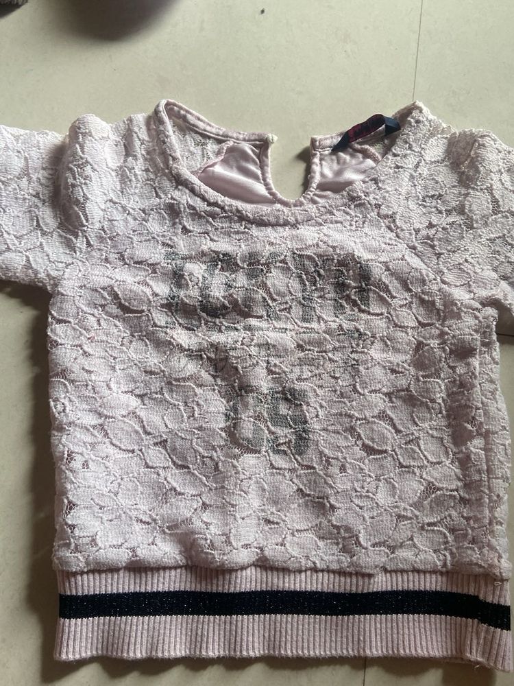 Pink Lace Top
