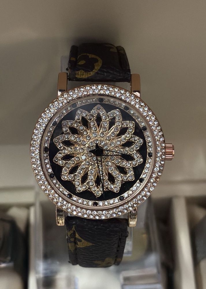 Sparkling Flower Design Watch - Free Delivery