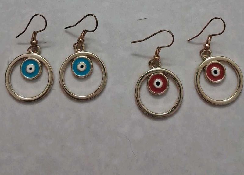 Evil Eye Hoop Earrings