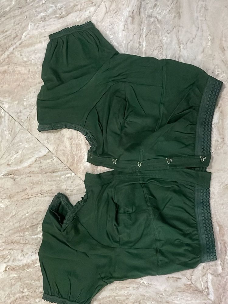 Elegant Green Ethnic Blouse