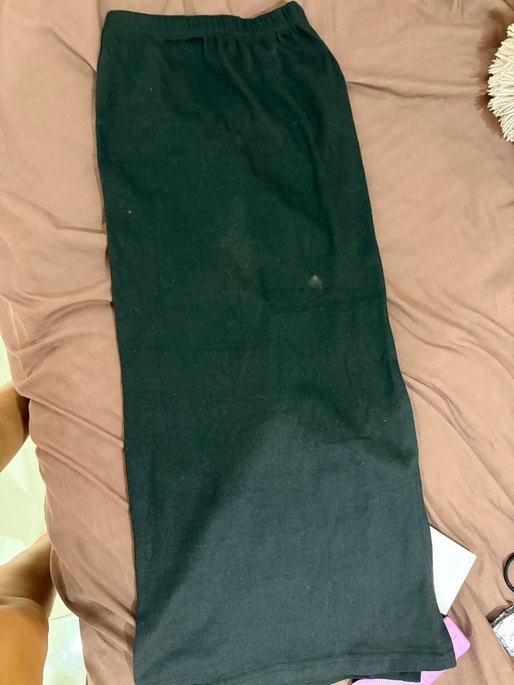 Dark Green Maxi Skirt