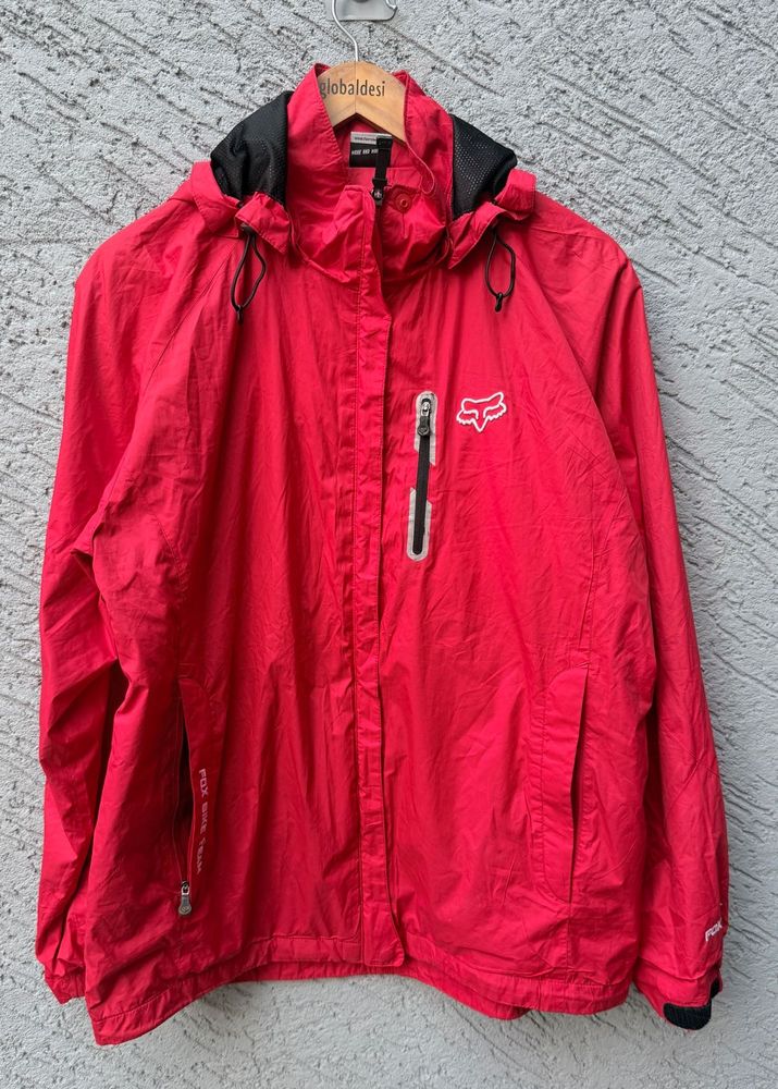 Fox Racing Red Hooded Jacket