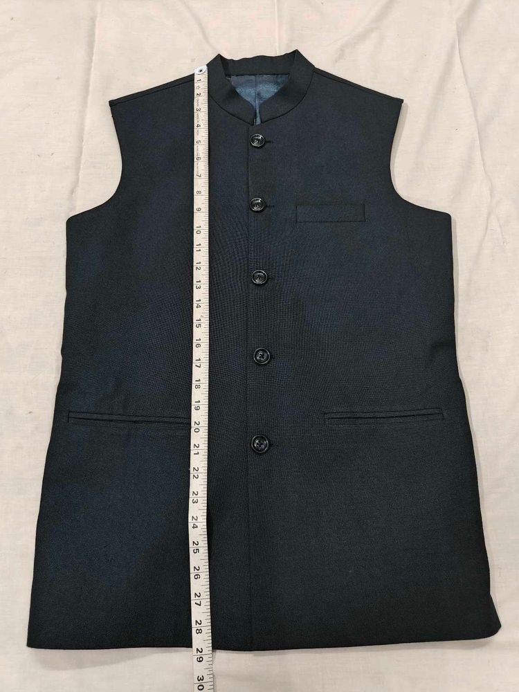 Men's Nehru Jacket Dark Navy Blue