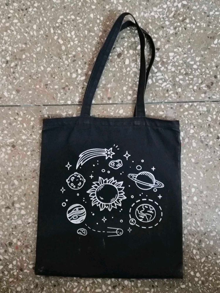 Black Women Tote Bag with zipper