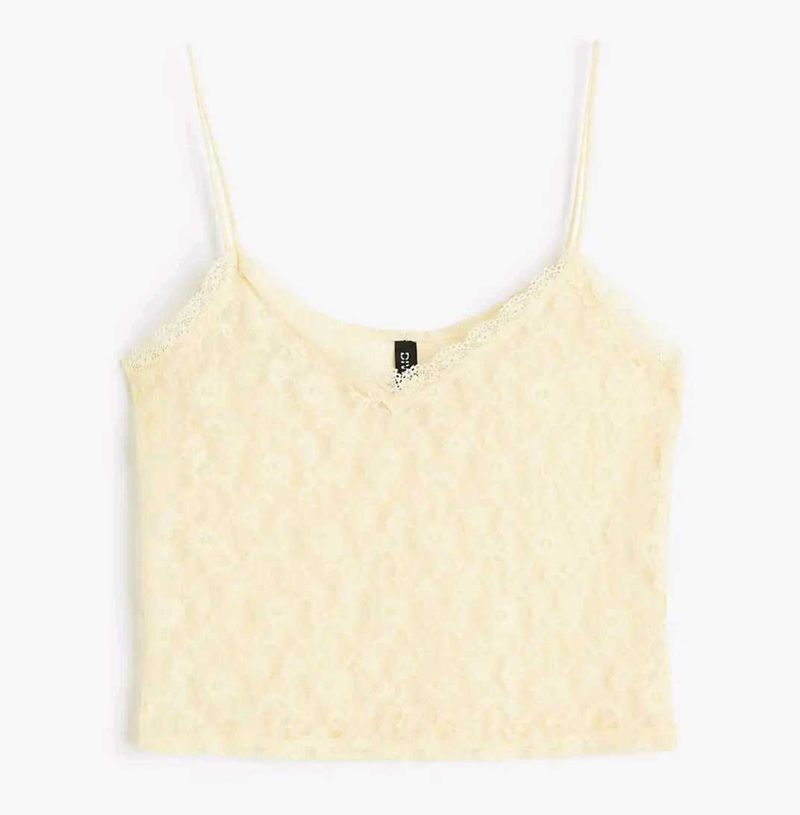 H&amp;M Lace Strappy Top 🤍