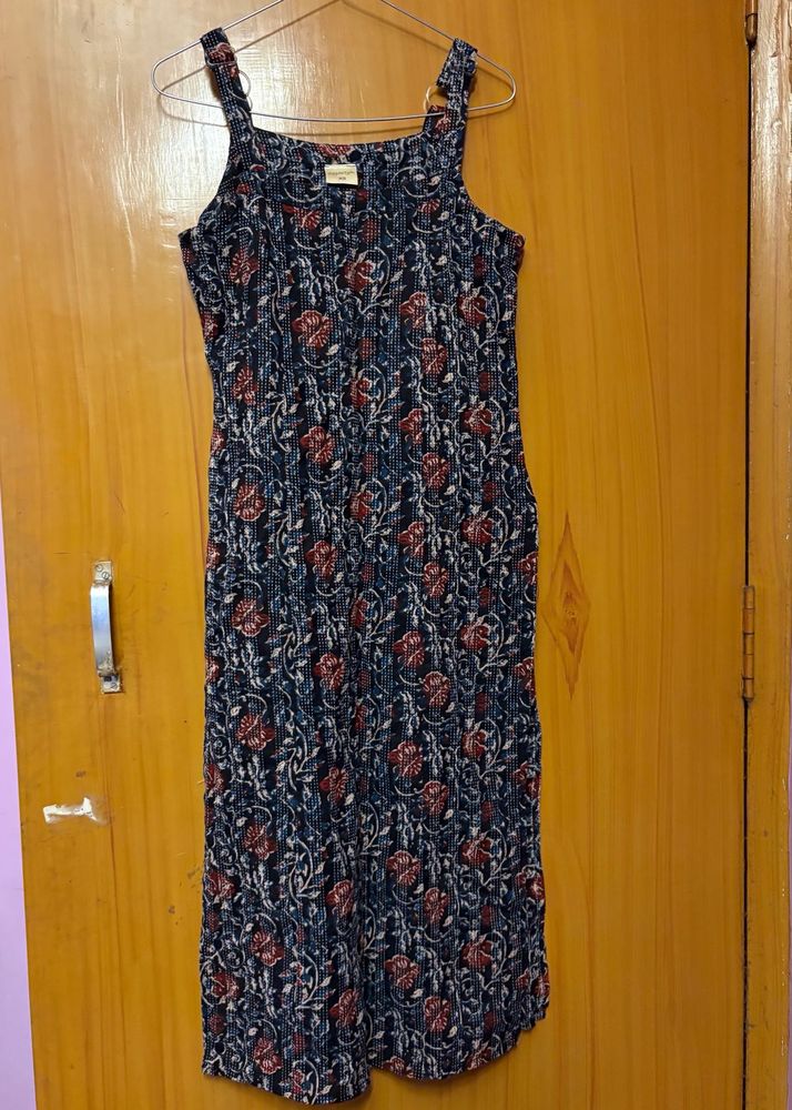 floral print midi kurti
