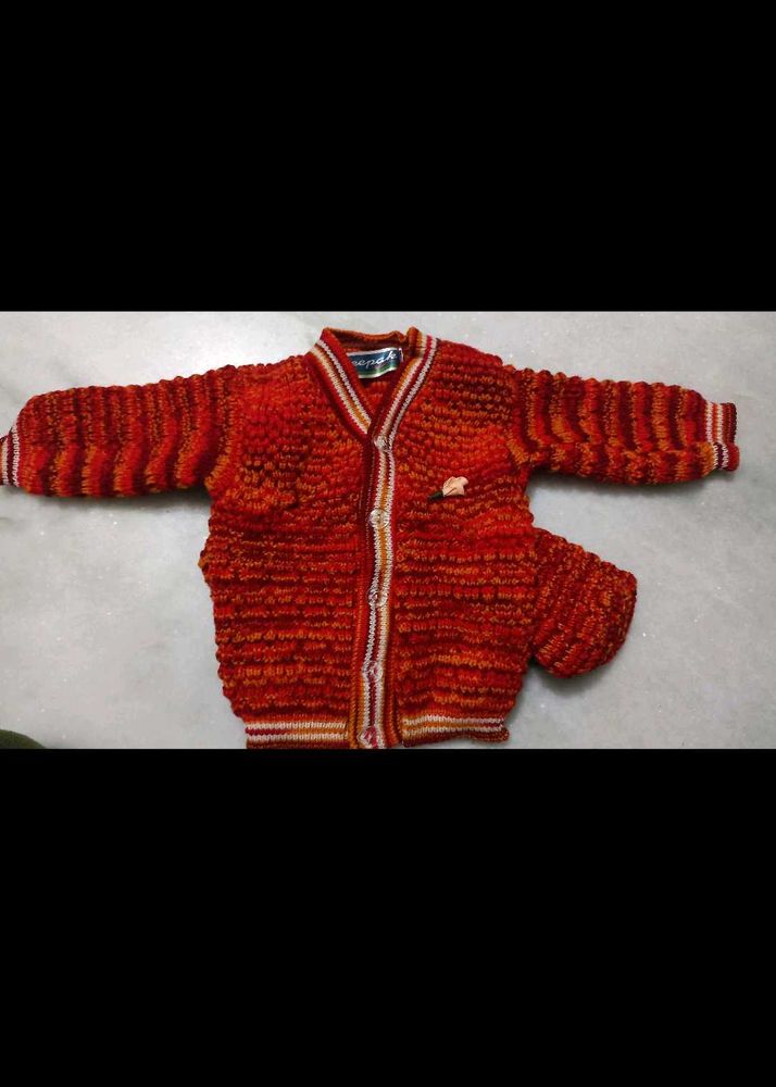 New 🧶Cute Knitted Baby Cardigan