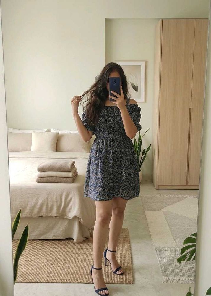 Boho Printed Mini Dress