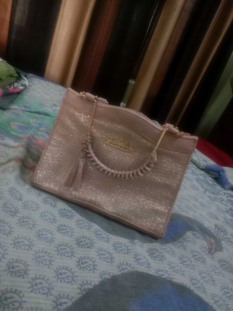 Sparkly Rose Gold Handbag