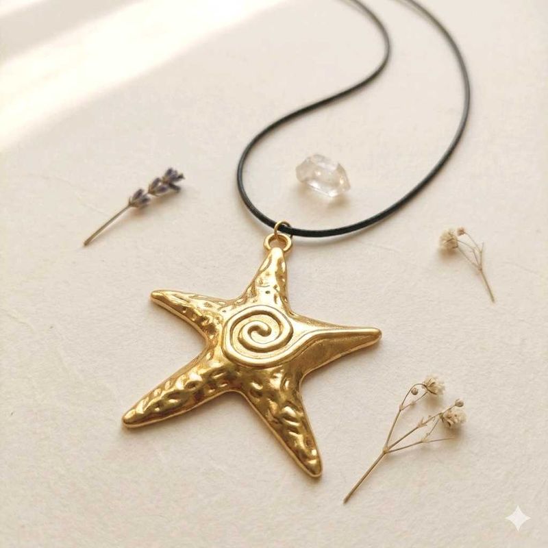Boho Starfish Pendant Necklace