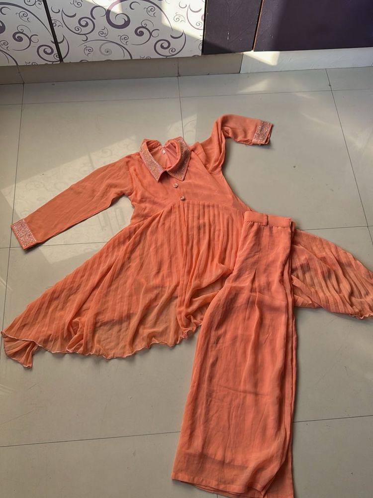 Beautiful Orange Kurta Set