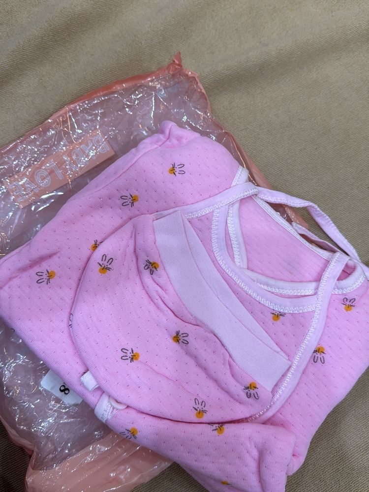 New Born Baby Winter Wear 5pcs Set