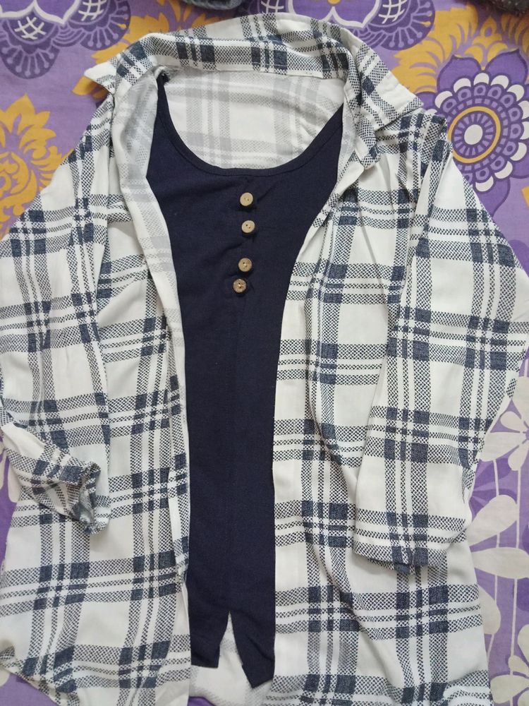 Trendy Check Top For Young Women And Girls