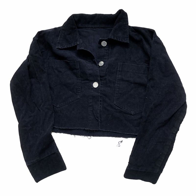 Summer Cropped Corduroy Jacket