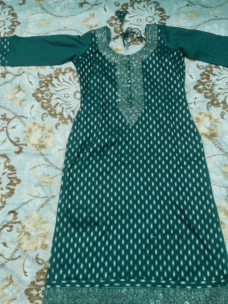 Beautiful Emerald Green Kurta