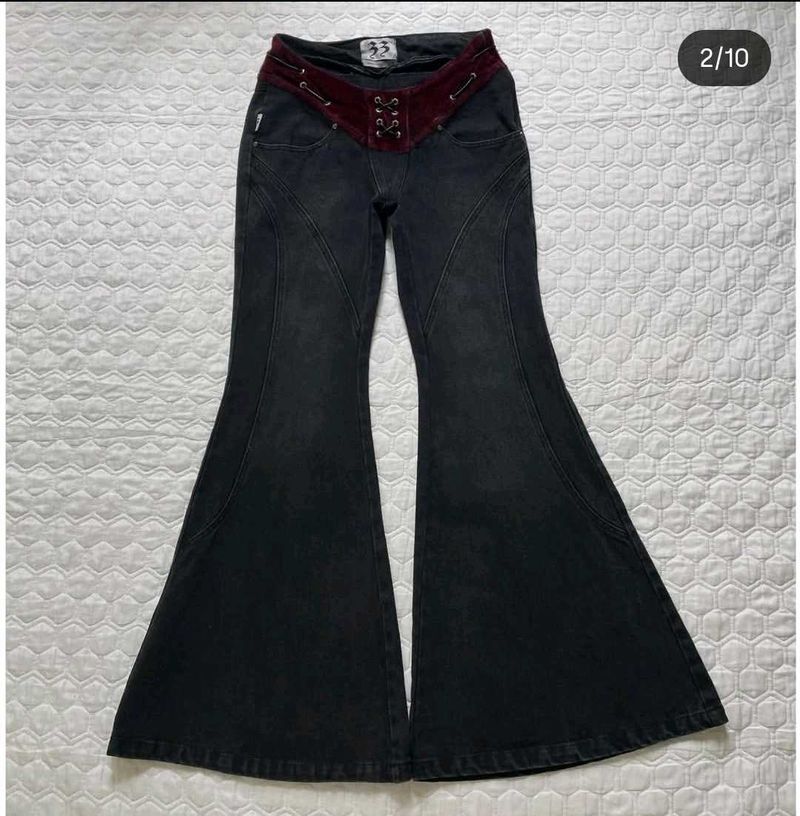 Vintage Black Flare Jeans