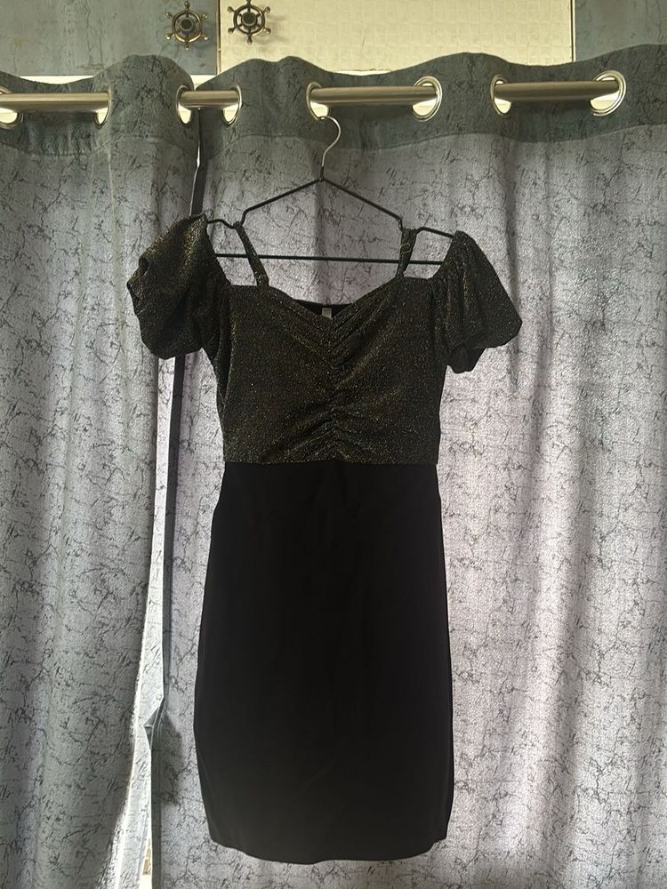 Sparkly Off-Shoulder Mini Dress for girls