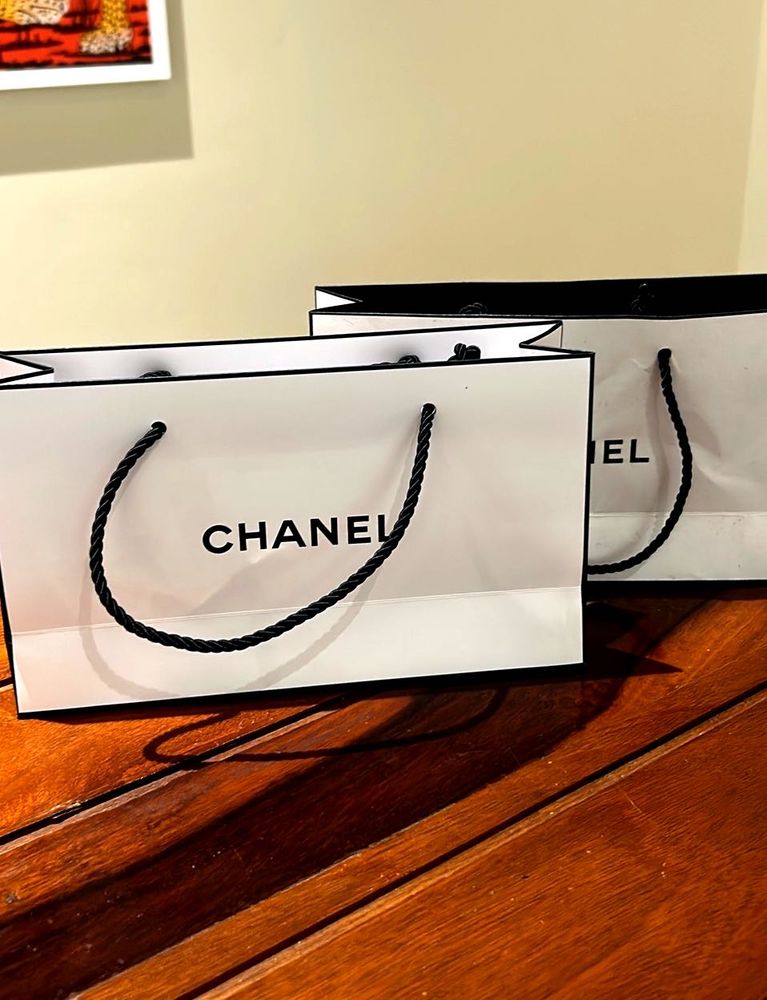 2 Chanel Luxury shopping gifting bags